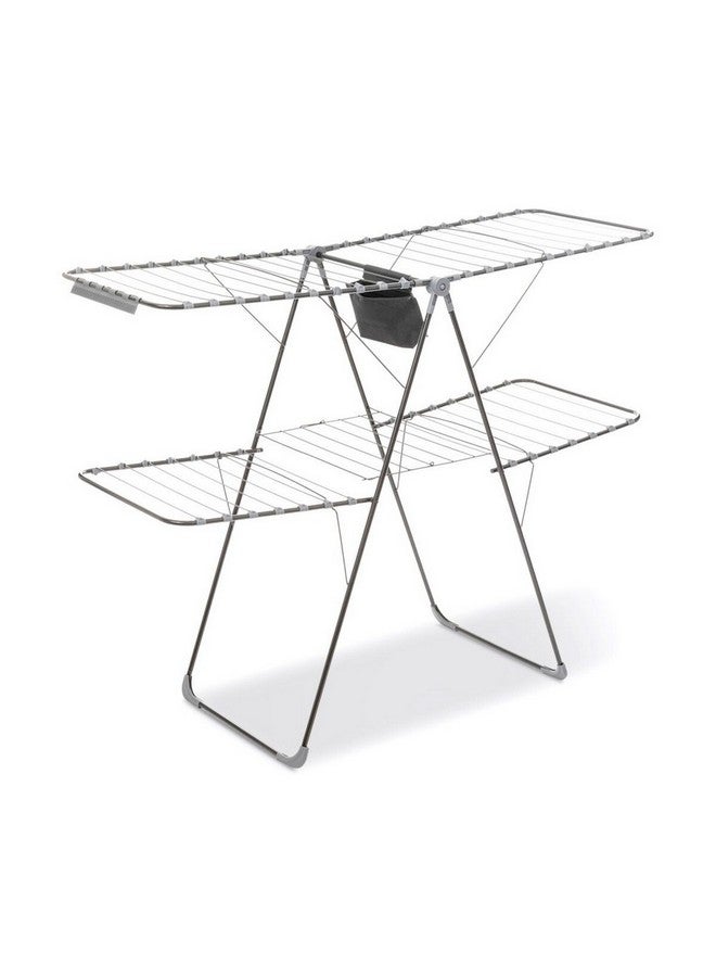 Five Simply Smart Mojave Folding Winged Clothes Airer Black and Grey 125 x 60 x 160 cm 140963 - Image 1